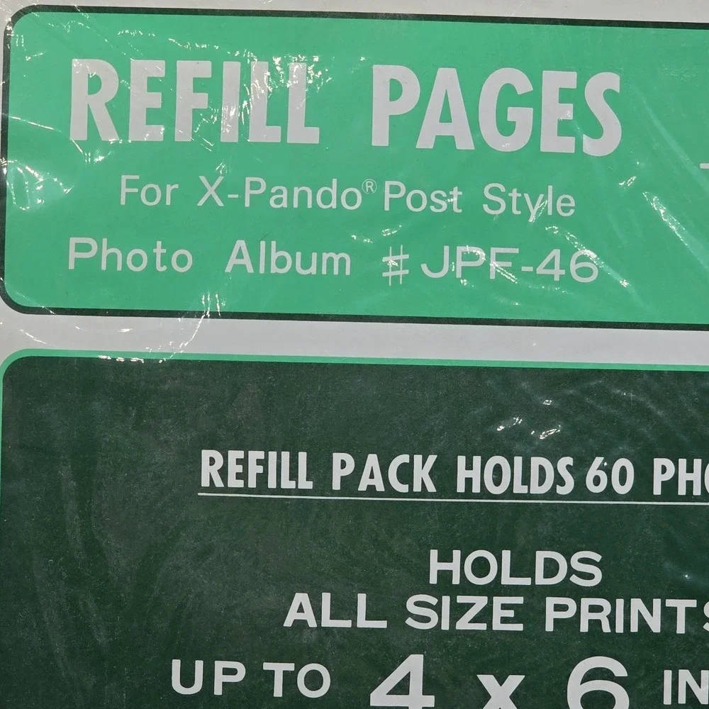 Pioneer‎ Photo Album Refill Packs for JPF-46 Albums, Holds 60 Photos, New